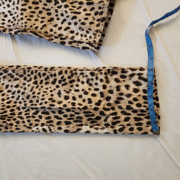 COPY - ROBERTO CAVALLI LEOPARD PRINT SKINNY JEANS - Picture 4 of 7